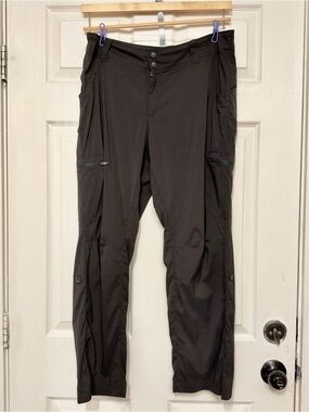 L.L Bean Rollup Hem Pants Black Women Size 12P